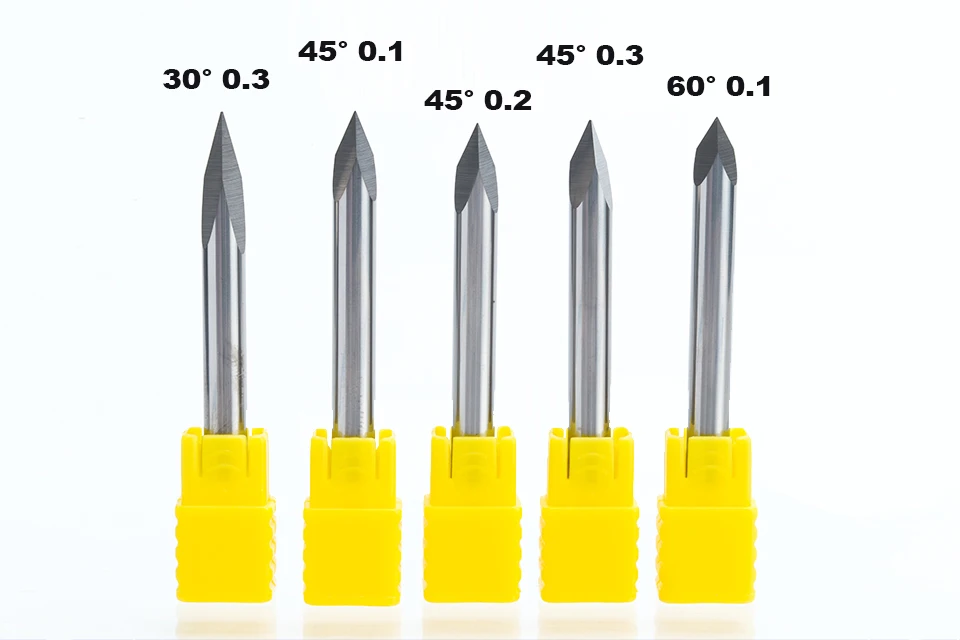 HUHAO 1 шт., 4 мм, 6 мм, 3 кромки, твердосплавные пипамидные биты 3A, высокое качество, гравировальные биты с ЧПУ, фрезерный станок, 3 лицевые инструменты для резьбы по камню
