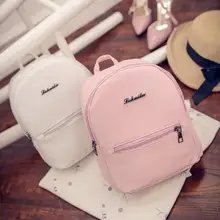 Free shipping Sweet College Wind Mini Shoulder Bag High quality PU leather Fashion girl candy color small backpack female bag