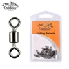 20pcs/bag Kits Rolling Fishing Swivel Connector Stainless Steel tools Bearing Swivel with Solid Ring emerillon peche ► Photo 1/6