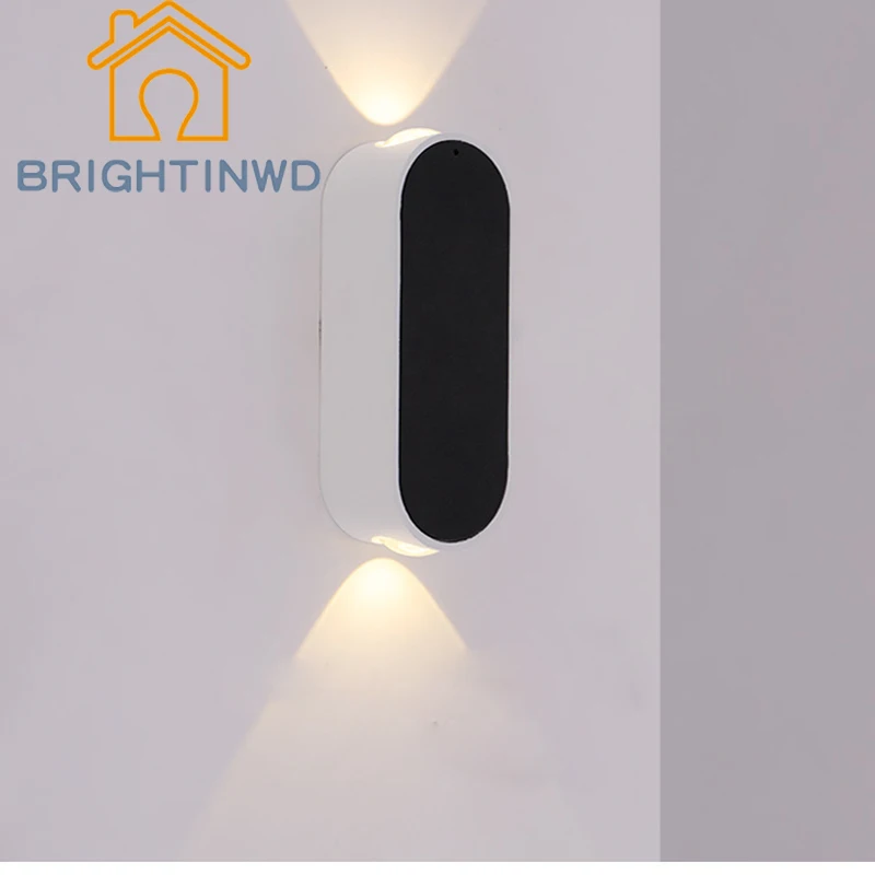 

BRIGHTINWD Modern Simple And Creative Living Room Hallway Wall Courtyard Interior 23Wled Aluminum Living Room Wall Lamp 220V