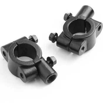 

10Pairs Motorcycle 8MM 10MM 7/8" 22mm Aluminium Mirror Bracket Holder ClampMount Adapter For BMW Aprilia Harley Davidson Honda