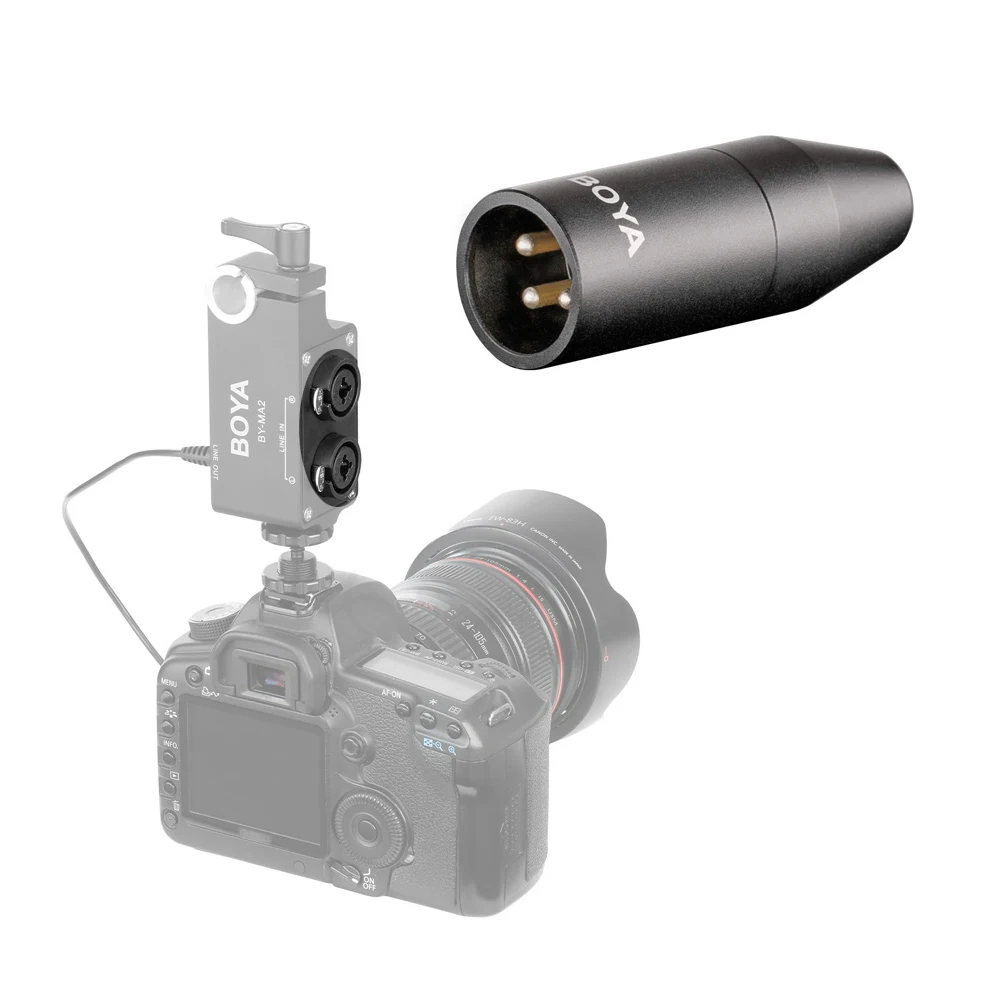 Лучшие предложения BOYA по 35C-Xlr 3,5 мм(ТРС) мини-джек Женский микрофон адаптер для 3-Pin Xlr Штекерный разъем для видеокамеры смеситель пришли