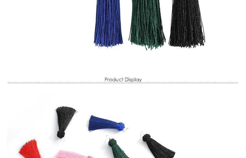BTSETS Long Tassel Fringe Earrings Women Bohemian Dangle Drop Earring Wedding Statement Hanging Earrings Fashion Jewelry (3)