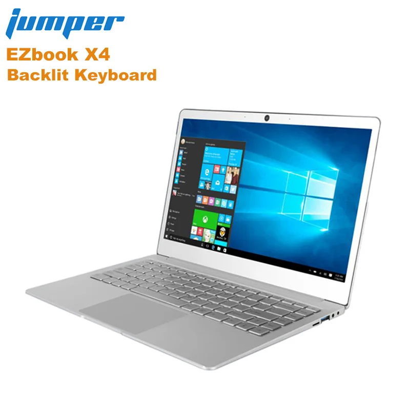 New Jumper EZbook X4 Notebook Backlit Keyboard 14.0'' Windows 10 Home Version Intel Apollo Lake J3455 Quad Core 6GB+128GB Laptop