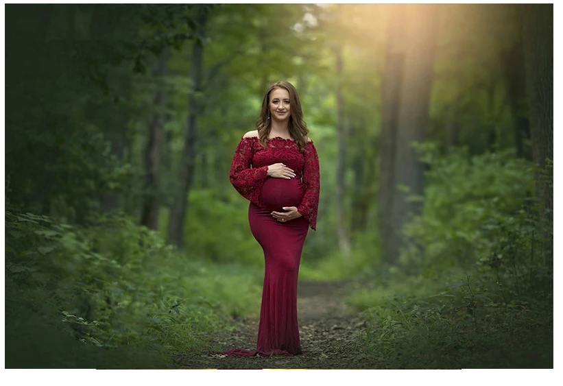 Платья для беременных, для фотосессий, для беременных, для фотосессий, реквизит для фотосессии, сексуальное, кружевное, красное, винное, свадебное, вечернее платье для беременных женщин, хит