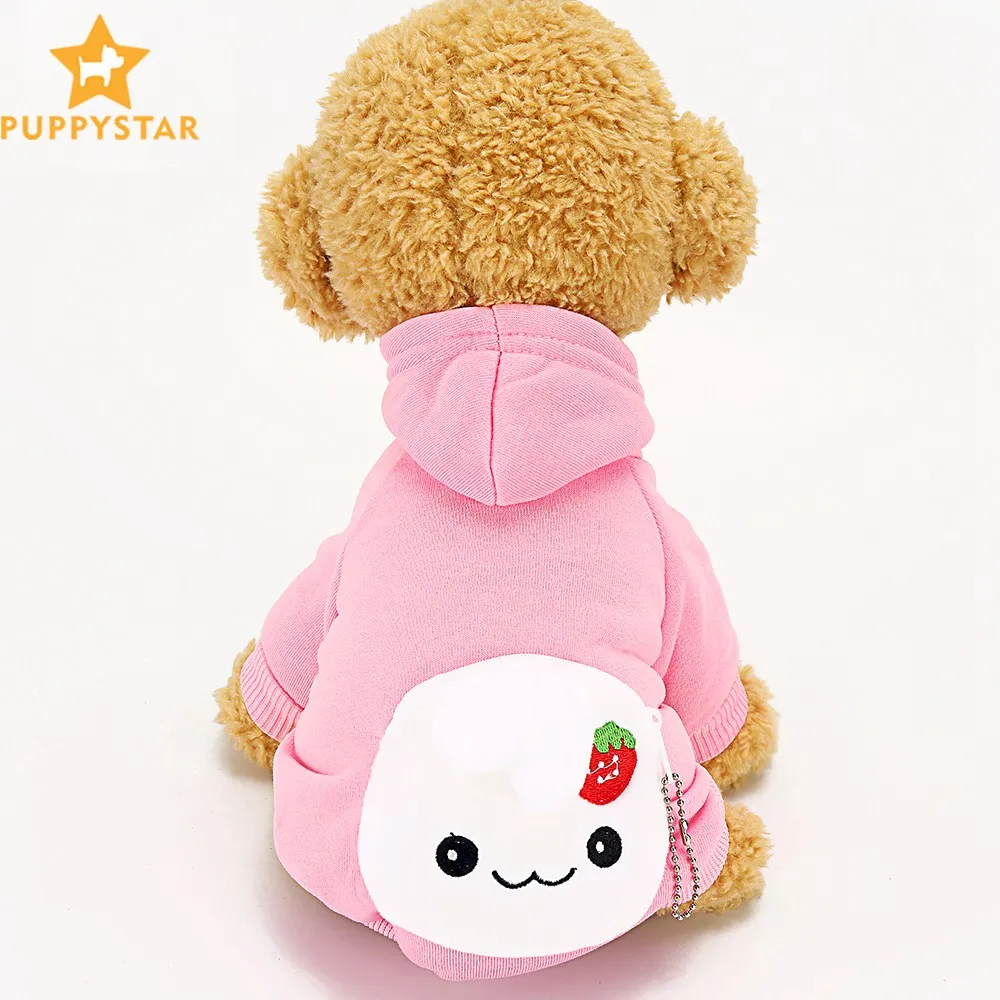 Cute Dog Hoodies Cat Jumpsuit Pet Clothes Outfit Puppy Hoodie Fall Winter Stitch Clothing Small Medium Dogs Warm Hoodies GGA0091 (3)