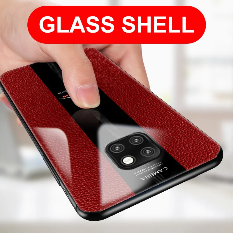 

9H Tempered glass phone case for Huawei P30 P 30 P20 Plus Mate 20 Pro Mate20 Lite P20lite P20pro P20plus P30lite Soft TPU coque