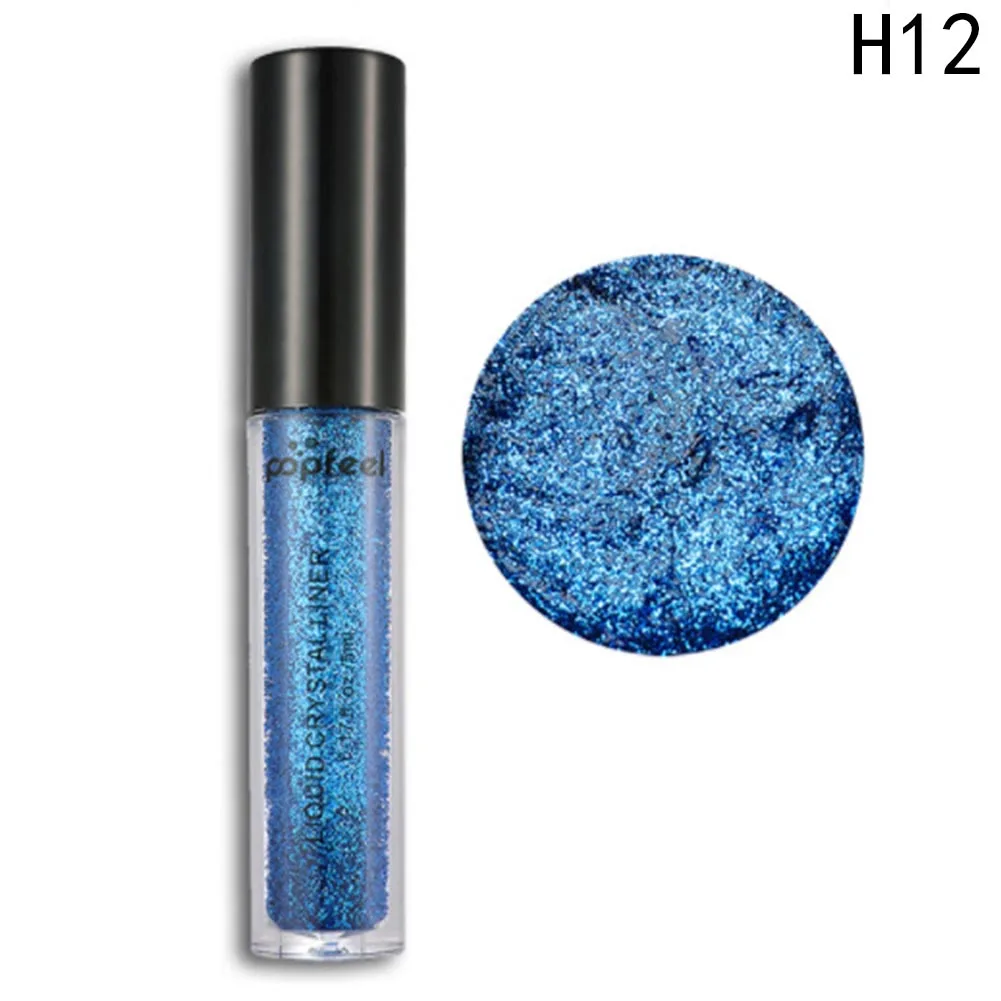 Жидкость Shimmer Eyes Liner Макияж легко носить пигмент цвета: золотистый, серебристый Водонепроницаемый Цвет Блеск Карандаш для глаз Косметика