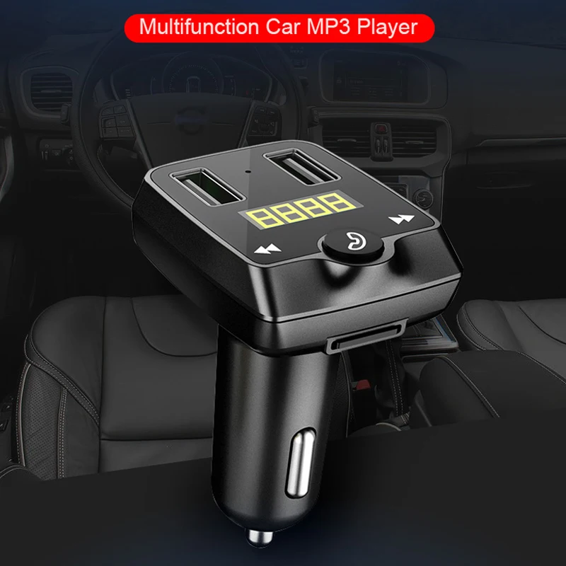 ANLUD Bluetooth fm передатчик беспроводной Автомобильный MP3 плеер с двумя usb портами