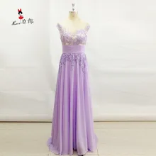 Vestidos de baile de graduación largos Vintage Lavender 2017 Vestido Formal de Gala con Vestidos de fiesta de noche de encaje