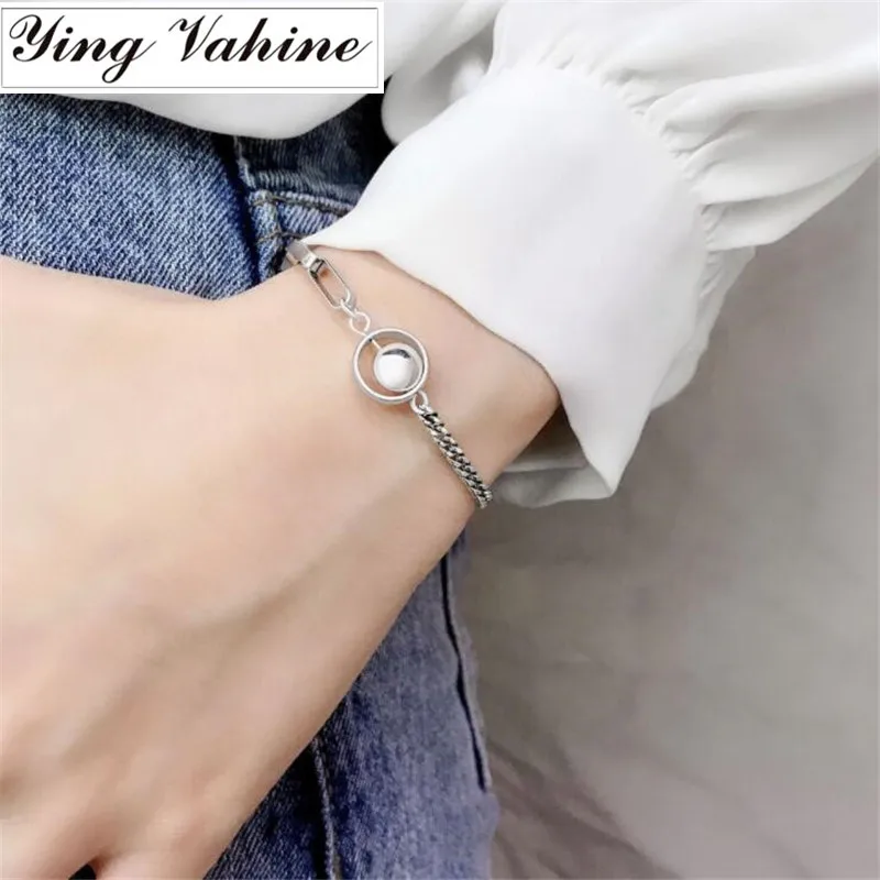 

ying Vahine New High-quality 100% 925 Sterling Silver Handmade Charm Bracelets for Women