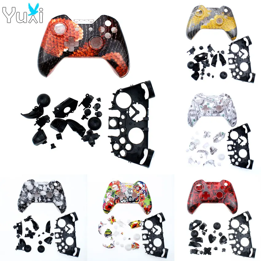 

YuXi For Microsoft Xbox One Case Replacement Housing Shell Case Full Set For Wireless Xbox One Controller