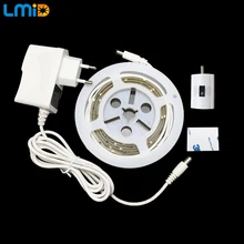 Lmid Flexible LED Hand Wave Sensor Strip Lights SMD2835 Warm White 3000K Bed Light Smart Nightlight For Cabinet Bedroom Stair