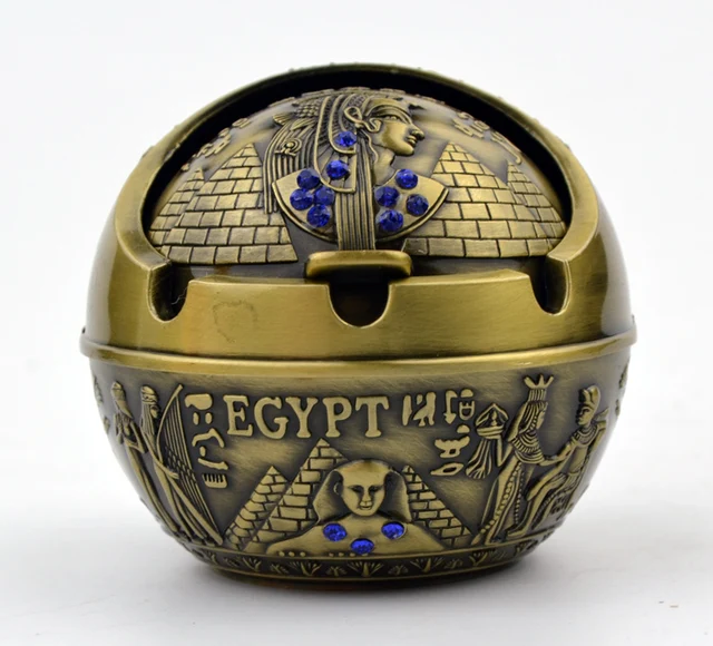 The Egyptian pyramid of a spherical metal ashtray,Lighters & Smoking