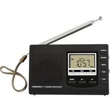 Портативный мини радио am FM/MW/SW с цифровой будильником мини fm-радио приемник Цифровой портативный fm-приемник часы радио