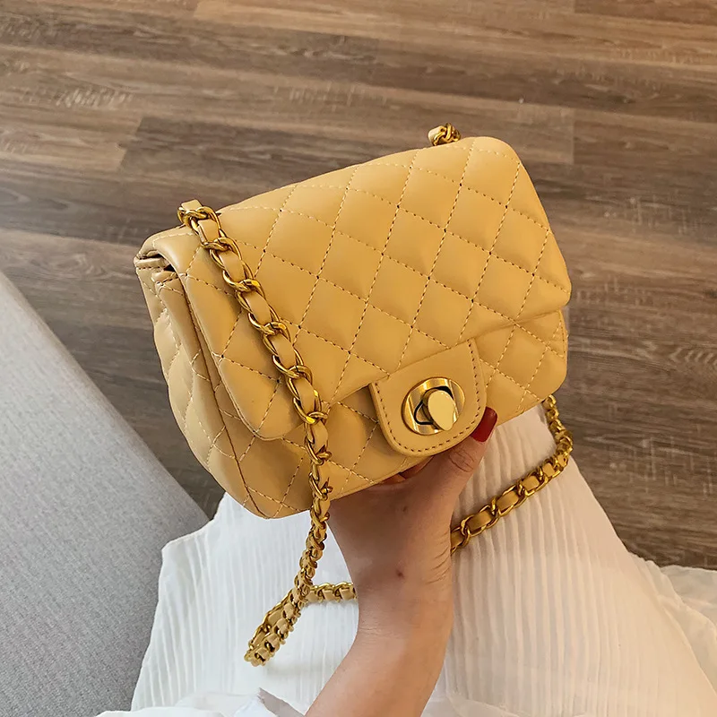 

2019 Chain Quilted Plaid Hobos Shoulder Crossbody Messenger Bags Cross Body Women Female Shoulder Bags Diamond Lattice XBC072