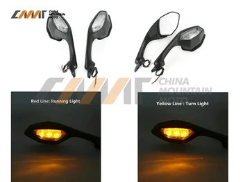

Motorbike Rear view Mirror LED Turn Signal case for Yamaha YZF1000 R1 2015-2017 YZF600 R6 2017