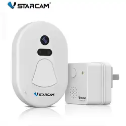 VStarcam D1 двери Камера 720 P WI-FI Smart устройство для просмотра фото охранных Системы Широкий формат цифровой сигнализации Doorcam кольцо колокол