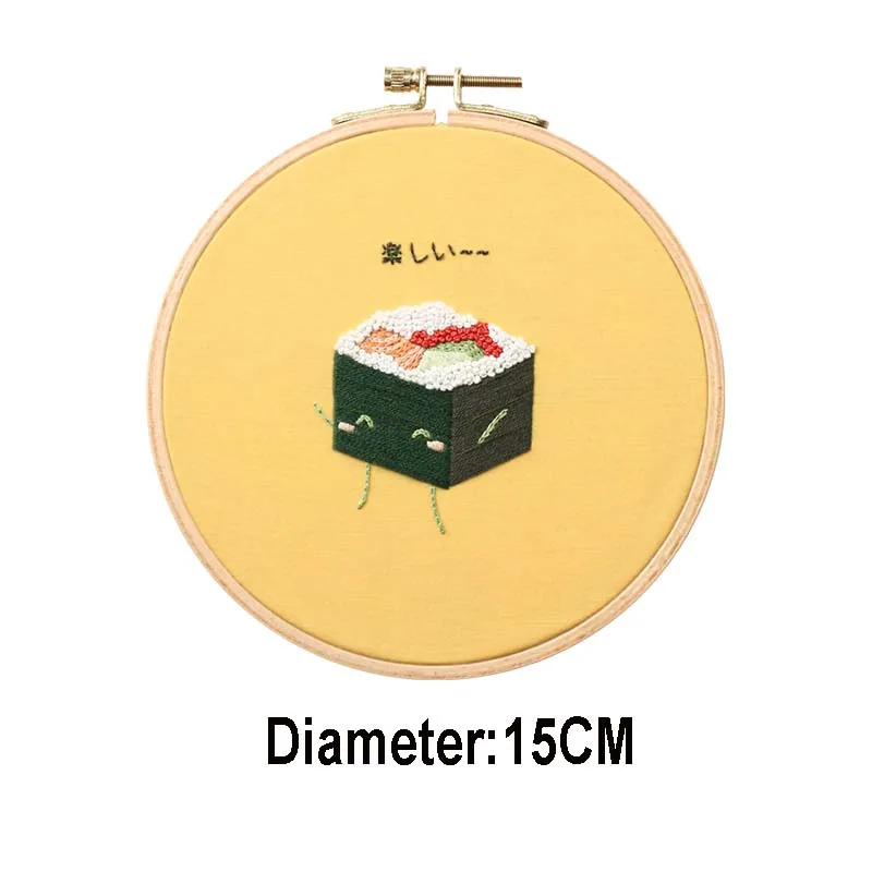Суши милый мультфильм ручной работы Наборы для вышивания Сделай Сам ручной работы Рукоделие крестиком креативный подарок домашний декор - Цвет: 1