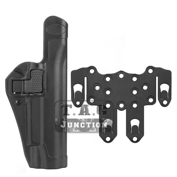 

Tactical Sepra Level 2 Auto Lock Duty Right Hand Full Length Pistol Holster with STRIKE MOLLE Platform for Colt 1911 M1911
