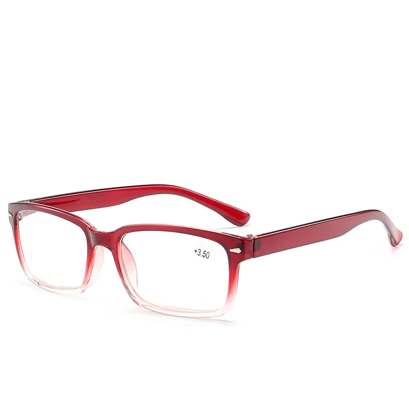 Zilead удобные ультралегкие очки для чтения, градиентные очки для пресбиопии для женщин и мужчин+ 1,0+ 1,5+ 2,0+ 2,5+ 3,0+ 3,5+ 4,0 - Цвет оправы: red