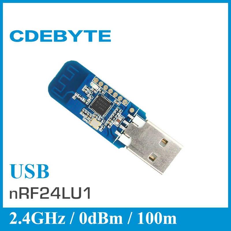 bilder für Heißer verkauf CDEBYTE E11-MLU1 2,4 GHz dbm 100 mt sender und empfänger nRF24LU1 USB Drahtlose hf-modul bilder für Heißer verkauf CDEBYTE E11-MLU1 2,4 GHz dbm 100 mt sender und empfänger nRF24LU1 USB Drahtlose hf-modul