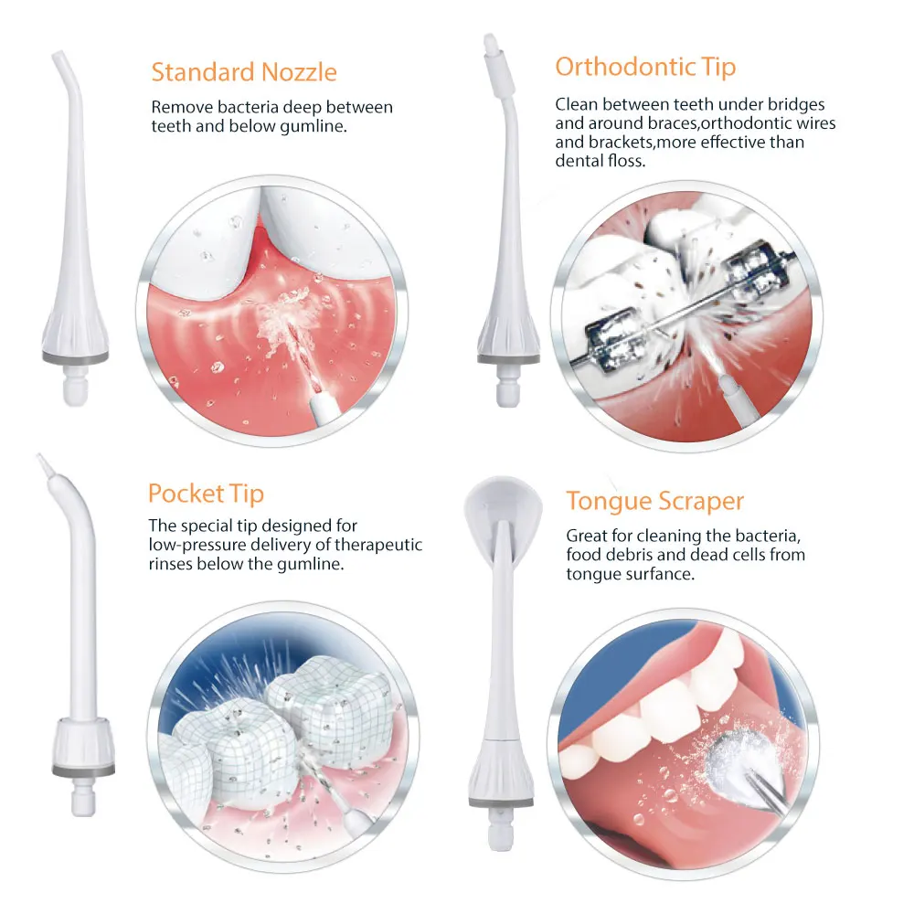  Oral Irrigators Adults Electric Oral Irrigator Portable Water Flosser inductive Rechargeable Batter