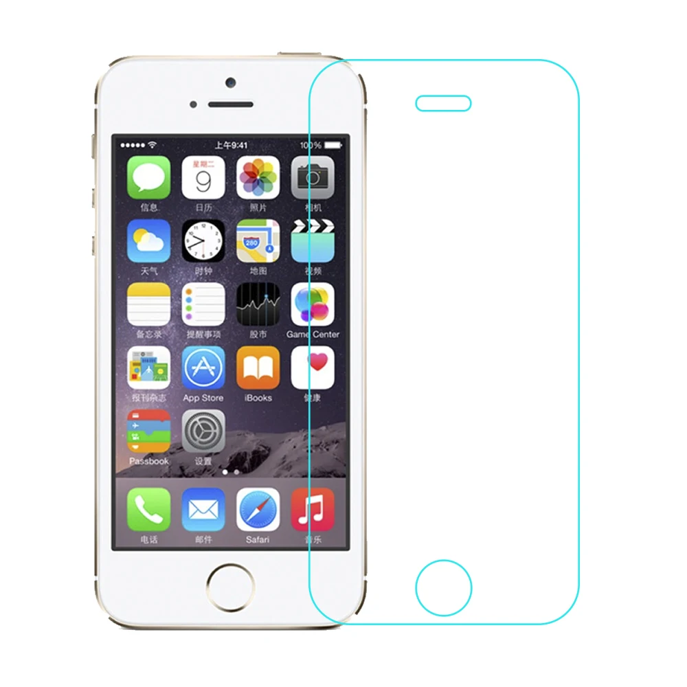 Спереди или сзади закаленное Стекло Экран протектор для iPhone 5 5S 5C SE 6 S 7 плюс
