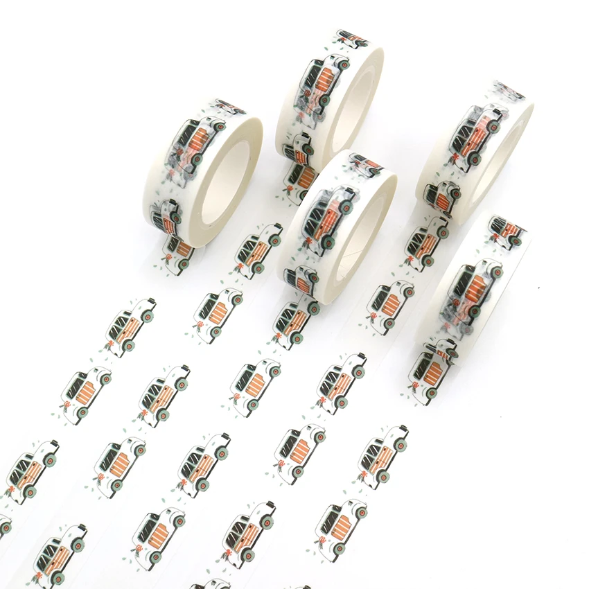 

1PCS Creative Car Washi Tape Decoration Roll Diy Decorative Sticky Paper Masking Tape Self Adhesive Tape Scrapbook Tape
