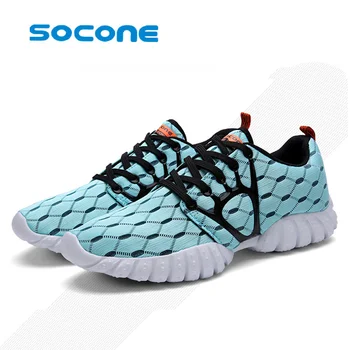 

Socone Men Running Shoes Sport Big Size Black/Gray Mesh Jogging Shoes For Men Summer/Autumn Sneakers Mens Athletic Trainers Male