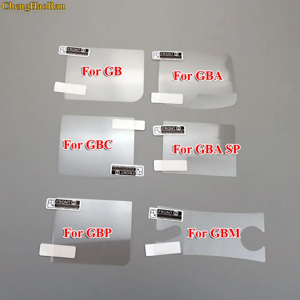

ChengHaoRan 1pc Plastic Clear For GBP Pocket Screen Lens Protector For Gameboy GB GBA Advance GBC GBA SP For GBM Protective Film