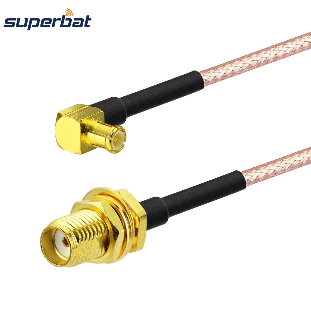 Женский Разъем Superbat SMA с гайкой переборки к штекеру MCX прямым углом RF разъем