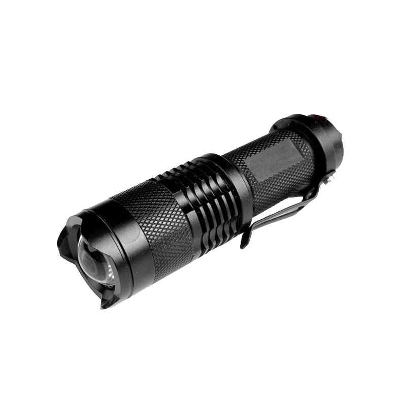 

Mini Zoom LED Electric Torch Outdoor Lighting Portable Flashlight Third Gear Adjust CLH