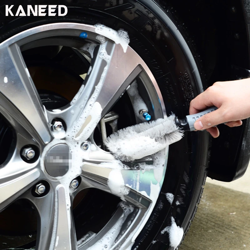 Car Tire Wheel Wash Brush Auto Care Premium Luxury Double Loop Cleaning