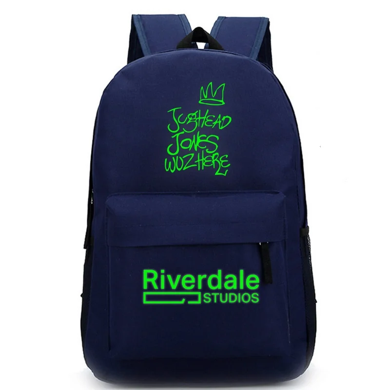 Зеленые женские и мужские флуоресцентные Наплечные сумки Riverdale Valley Town школьный