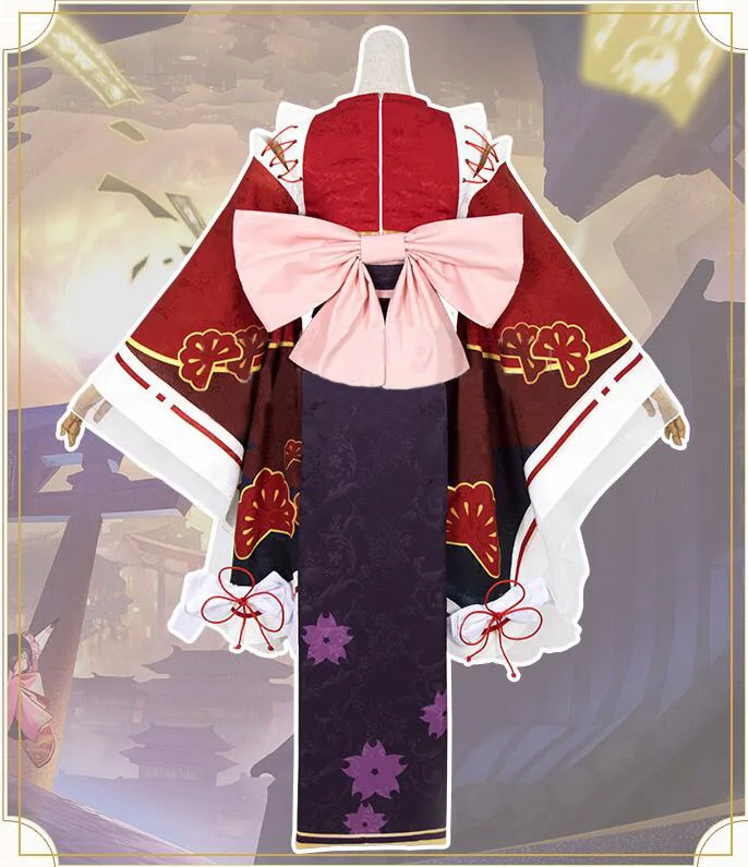 Косплей мобильная игра Onmyoji Equinox цветок SSR Пробуждение японское кимоно Cos