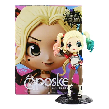 

16cm Q Posket Harley Quinn Figure Toys Hot Movie Suicide Squad The Joker Harley Quinn PVC Action Figure Cute Model Toys For Gift