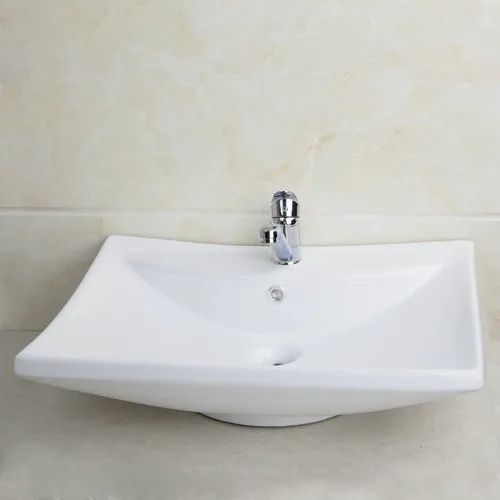 Хромированный Поворотный кухонный кран с длинным носиком+ Yanksmart раковина для ванной Torneira керамическая раковина столешница+ TD30058393 смеситель
