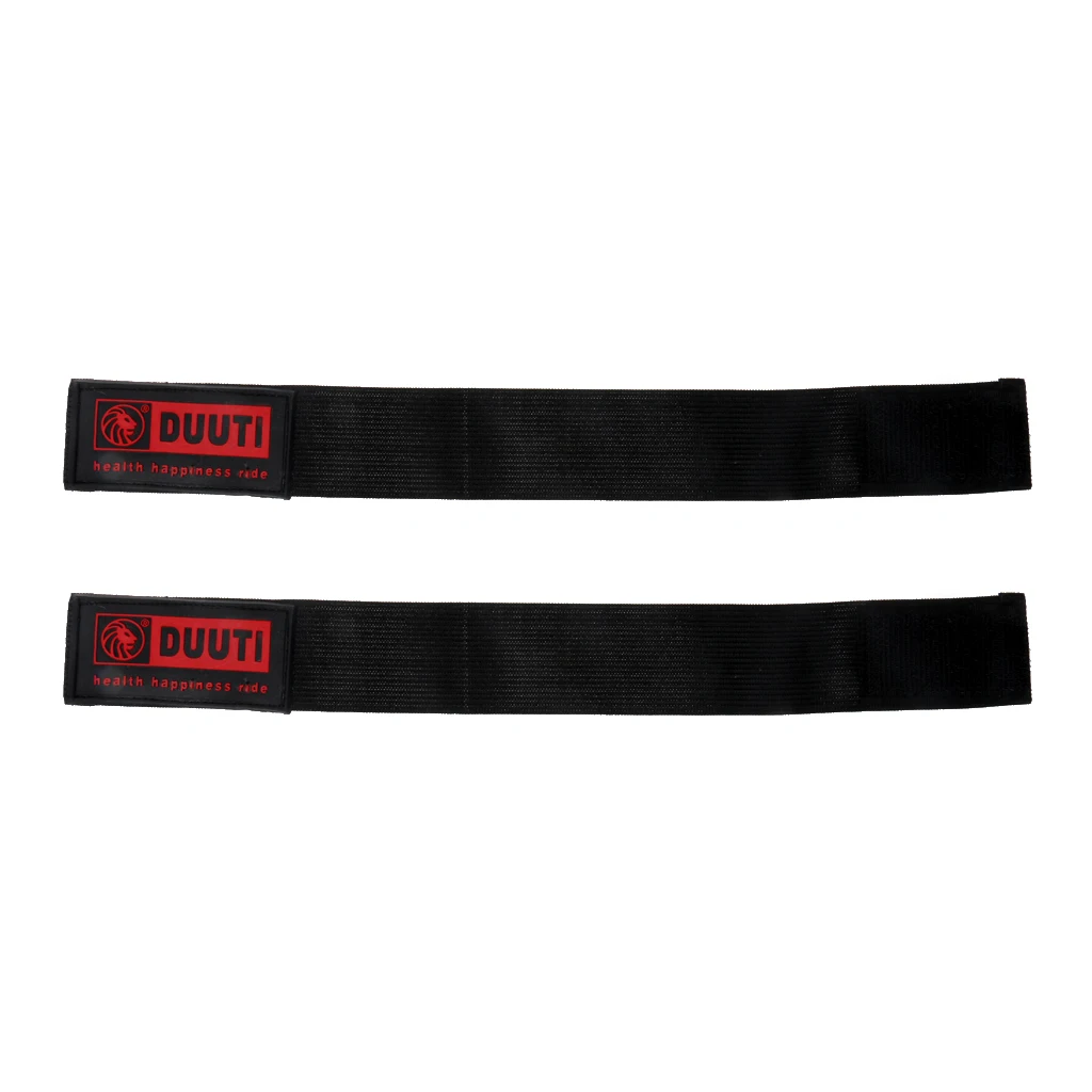2Pcs Bike Elastic Ankle Leg Bind Wrist Safety Band Pants Clip Strap Black Bicycle Pants Band Bicycle Leg Strap