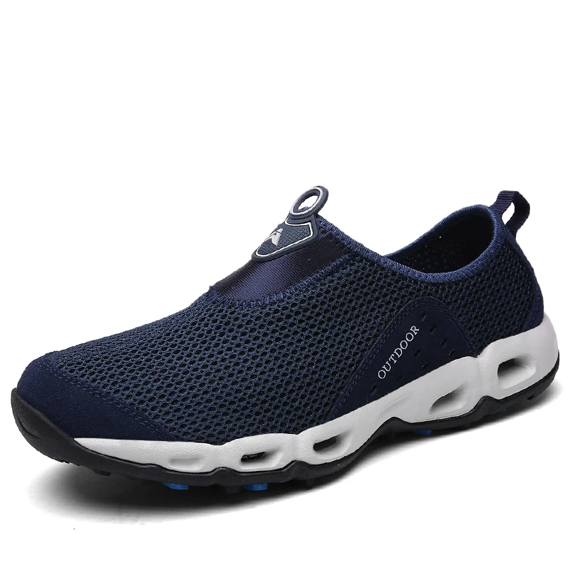 Outdoor Trekking Shoes Men Women Summer Footwear Walking Shoes Breathable Mesh Hiking Shoes Light Comfortable Tracking Sneakers