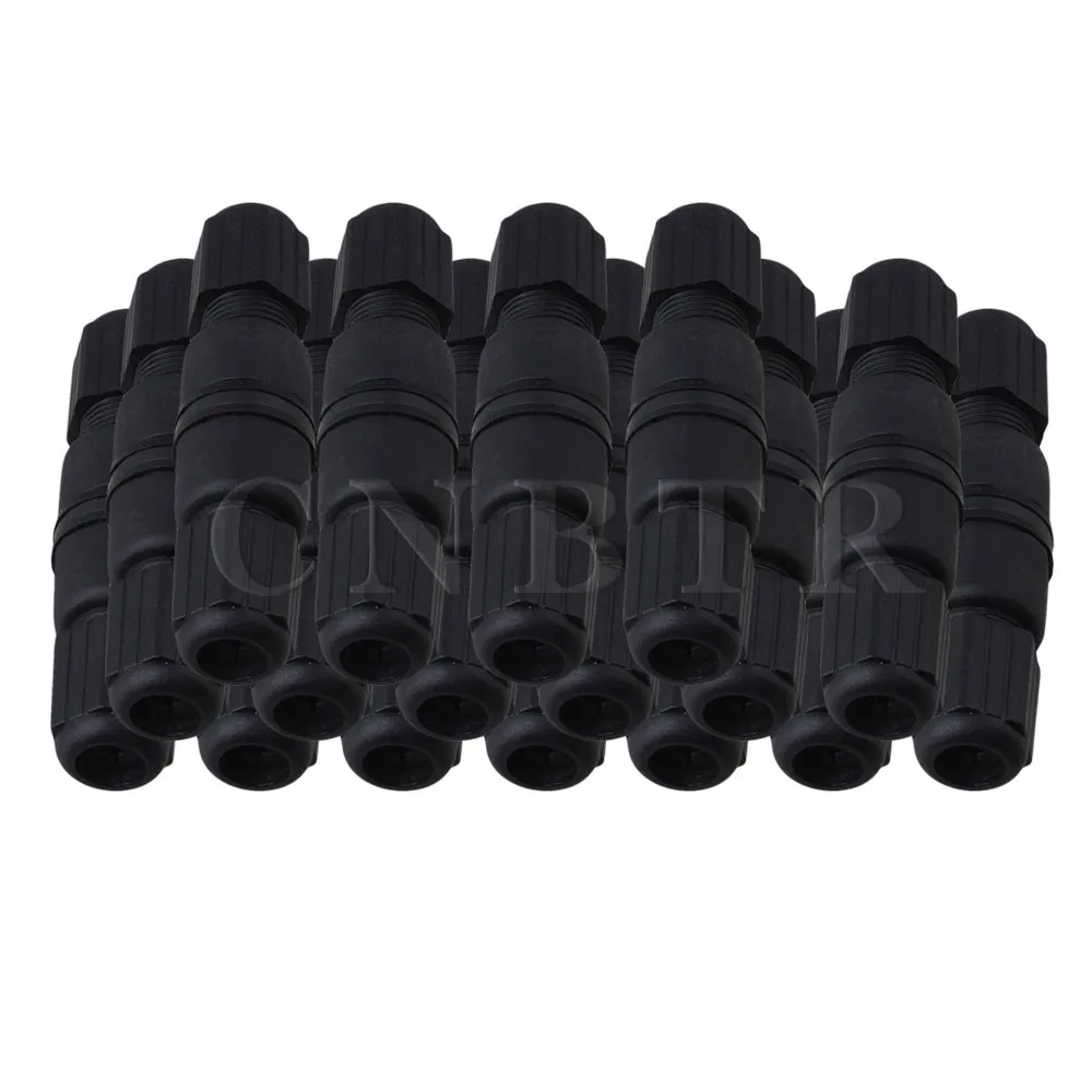 

Black RJ45 M25 IP67 Protection Double-ended Waterproof Connector Set of 20