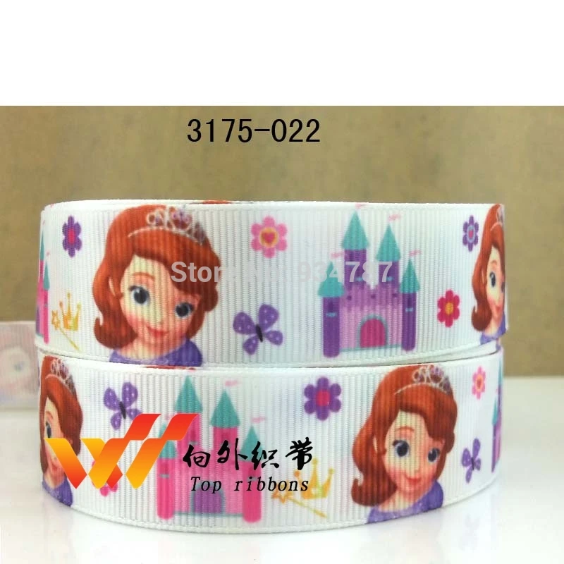Buy Free shipping 50 yards sofia the first ribbon