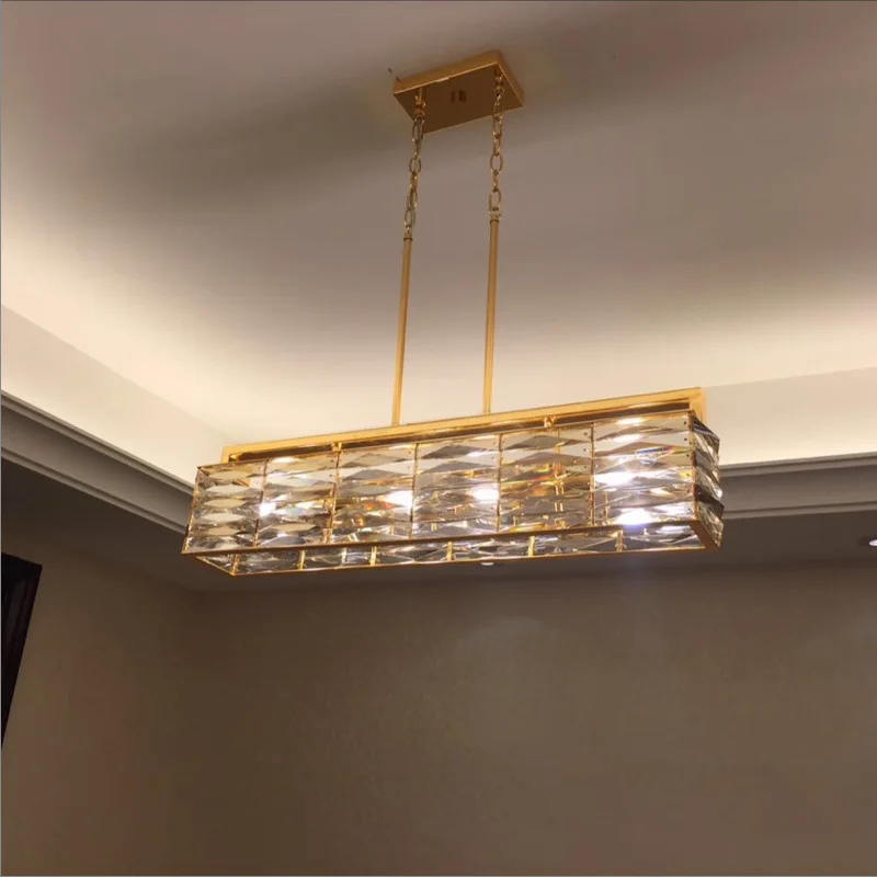 LED modern minimalist chandelier crystal chandelier hanging lamp for