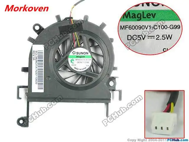 Вентилятор охлаждения процессора для ноутбука Acer Emachine E732 E732Z E732ZG E732G MF60090V1-C100-G99