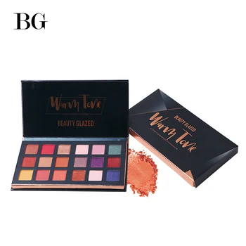 

BEAUTY GLAZED Eyeshadow 18 Colors Pigment Matte Shimmer Glitter Easy to Wear Eye Shadow Palette Waterproof Maquiagem Completa