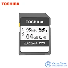 Toshiba exceria pro sd-карта N401 SD карта памяти UHS-I U3 64 Гб класс 10 4K UltraHD флэш-карта памяти SDXC