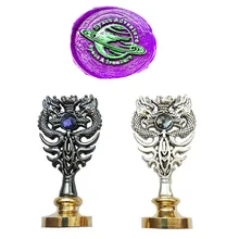 Вселенная Космос индивидуальная восковая печать штамп Металл Дракон ручка сургуч комплект печатей Подарочный винный набор посылка Свадебные Приглашения конверт