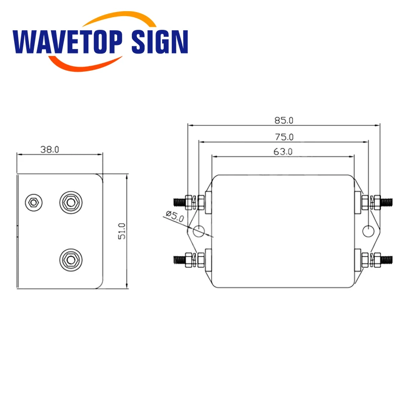 CANNY Ну мощность EMI фильтр CW4E-10A 20A 30A 40A-S однополюсный фильтр Разъем Однофазный AC 220 В очистки анти-помех