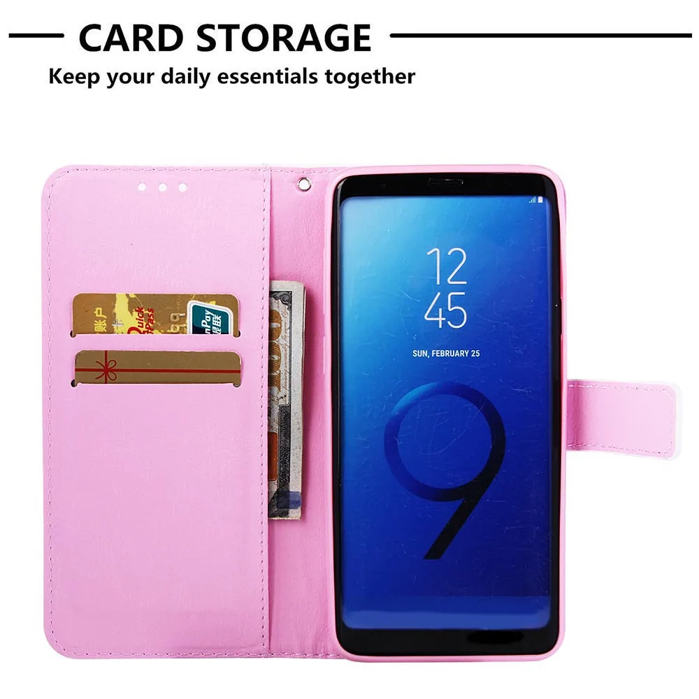 Mem Чехлы для Samsung S9 Plus замечательный Тигр PU кожаный чехол книги Galaxy cellular +