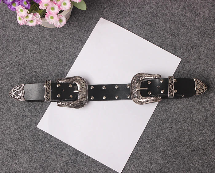 100% high quality women's belt cowhide leather belts for women men belt ...